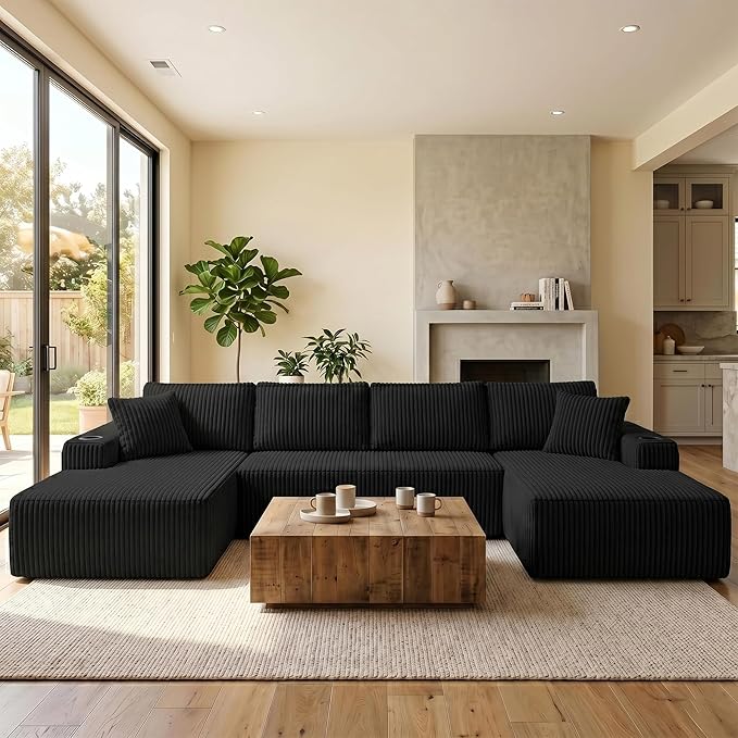 124" Oversized Sectional Couches