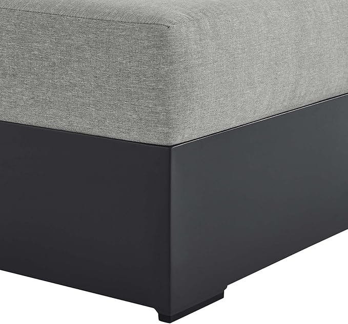 Modway Tahoe Powder-Coated Aluminum Outdoor Chaise Lounge Gray