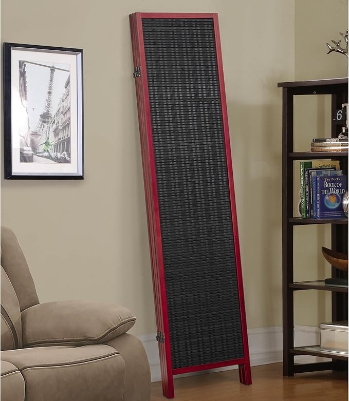 Roundhill Furniture Inkwell 4-Panel Bamboo Room Divider, Folding Portable