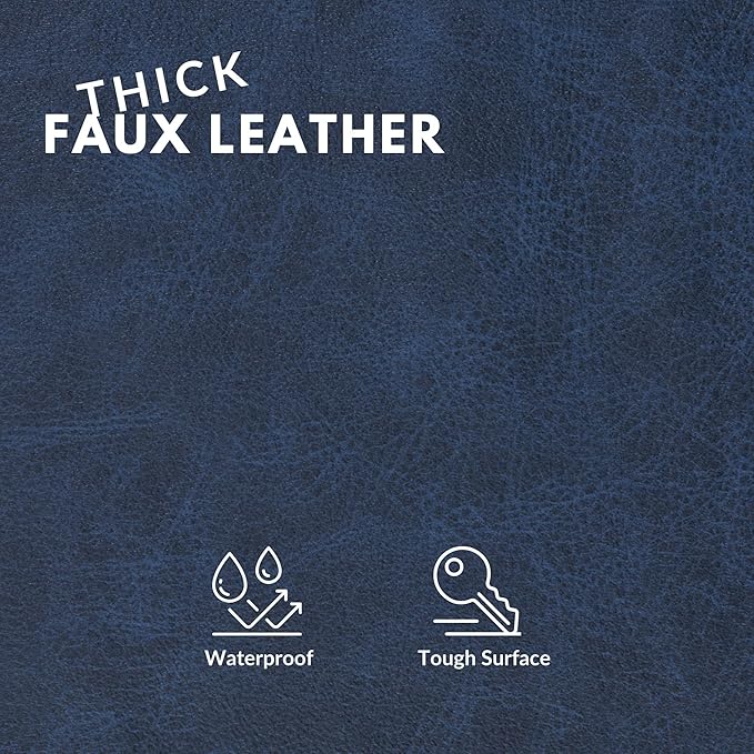 Faux Leather Fabric, Thick Durable Synthetic Repholstery Leather Vinyl