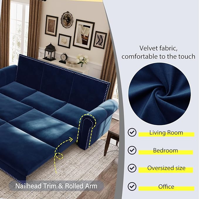 93.7" King Size Sofa Sleeper