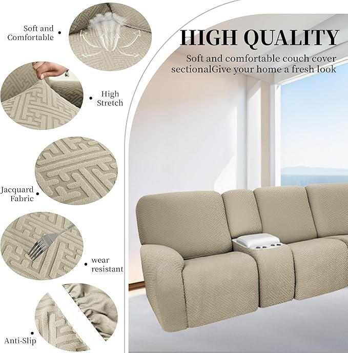 100% Waterproof Sectional Recliner Couch Covers