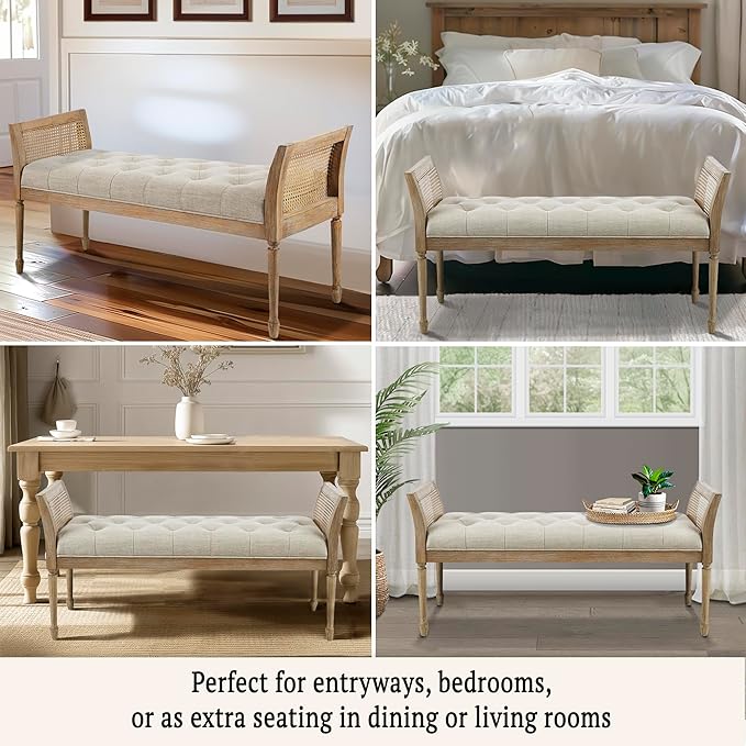 Martha Stewart Isla Entryway Accent Bench