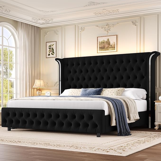 Keyluv Full Smart LED Bed Frame