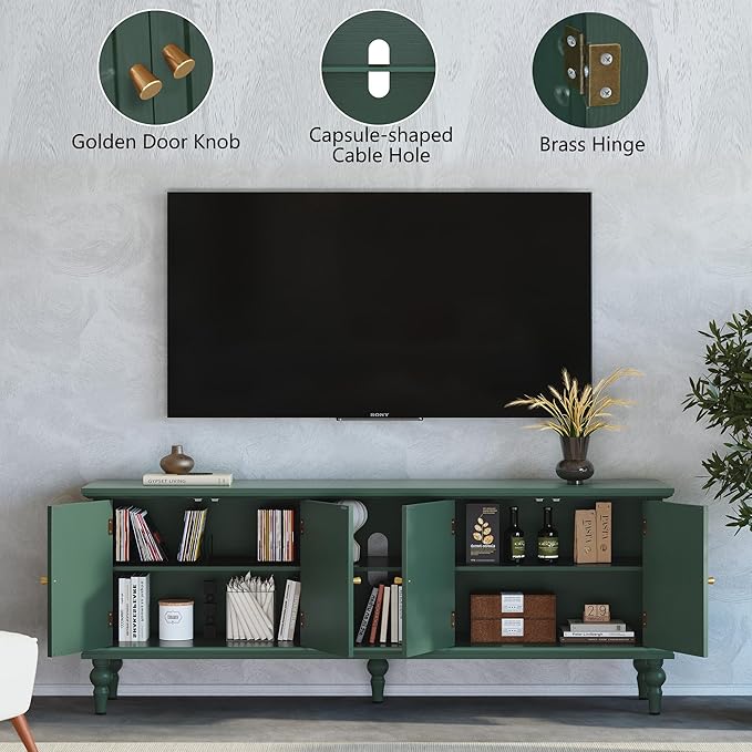 3More 67" Mid Century Modern TV Stand