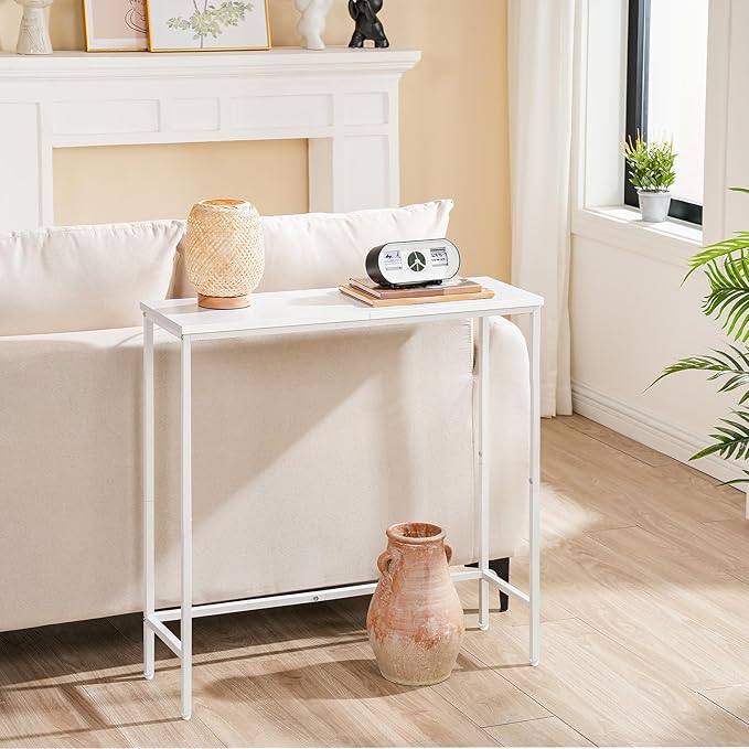 HOOBRO Narrow Console Table, 29.5" Small Entryway Table, Thin Sofa Table