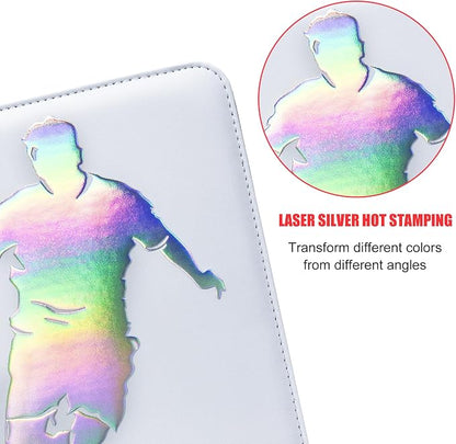 900 Pockets Soccer Card Binder, Portable Waterproof Storage Card Album with Removable Sleeves for Sports Soccer Cards 2025 2026 Collectors