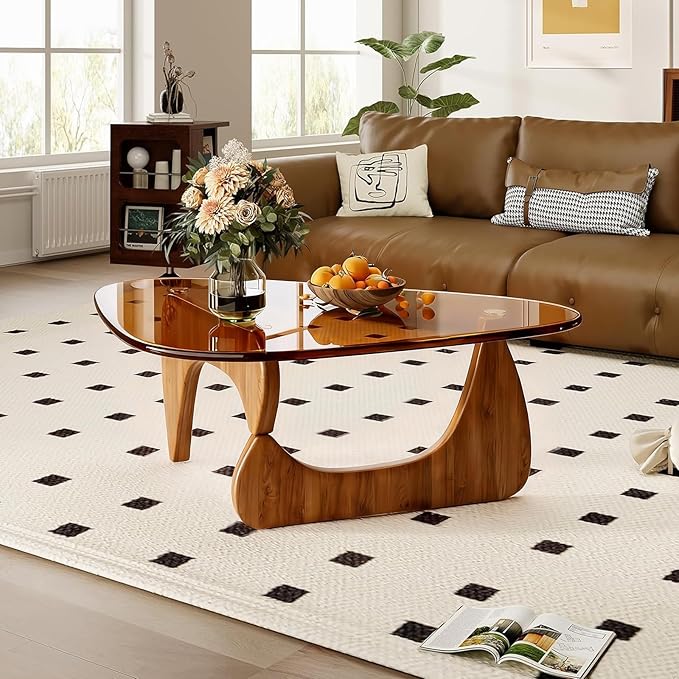 Glass Coffee Table, Triangle Coffee Table