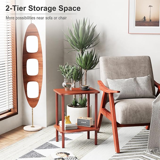 Apicizon 2 Tier End Table, Small Side Table
