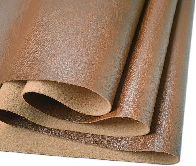 Wento Thick 3 Yard Faux Leather Fabric Soft Skin Grain PU Leather
