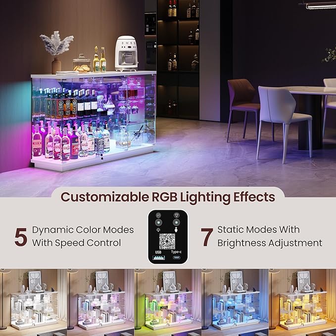 Lvifur RGB Glass Display Cabinet -