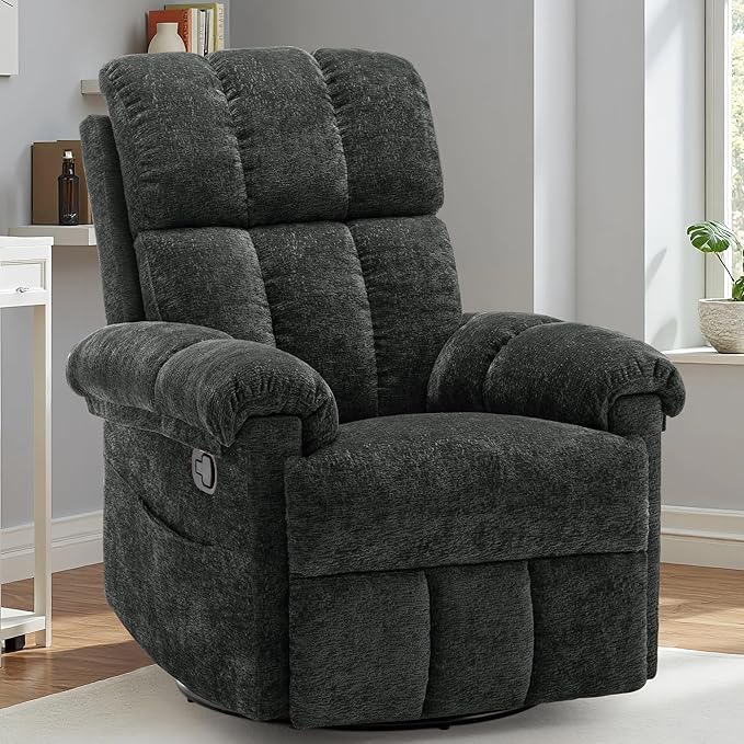 Korser Recliner Chair, Swivel Rocker Recliner Chair