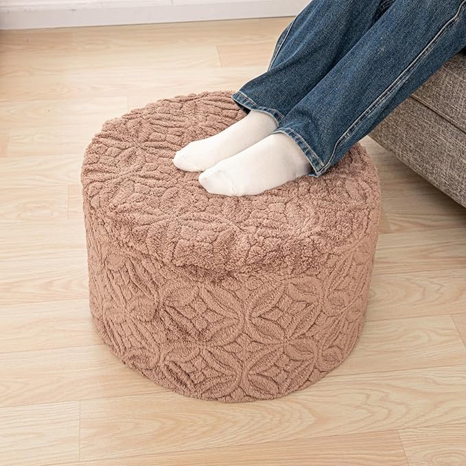 Plush Multi-Functional Ottoman Pouf – Ergonomic Ottoman Foot Rest
