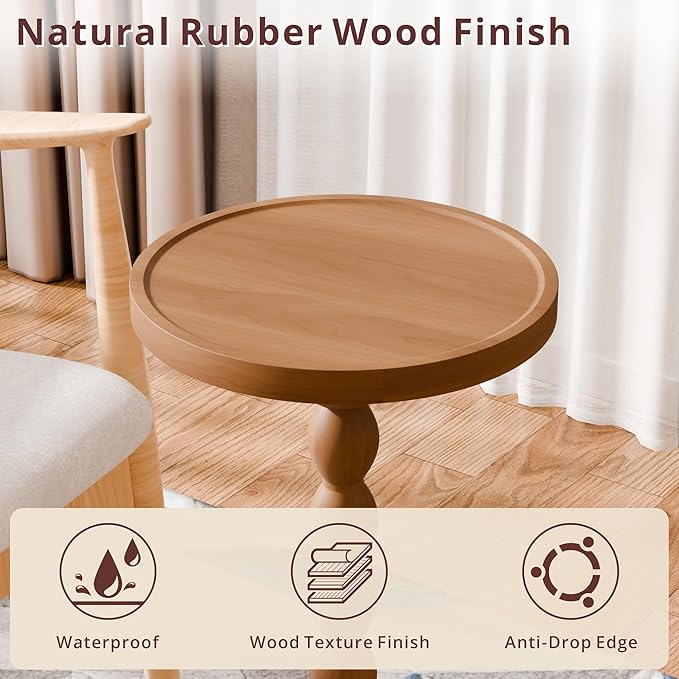 Small Side Table, Rubberwood‌ Drink Table