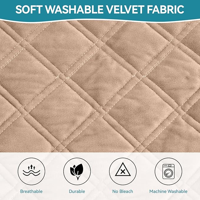 Deep Dream Velvet Couch Cover for Sofa, Sofa Covers Washable Sectional