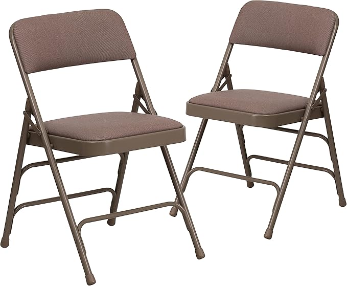 Flash Furniture 2 Pack HERCULES Series Curved Triple Braced & Double Hinged