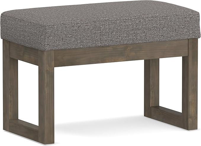 SIMPLIHOME Milltown Small Ottoman Bench