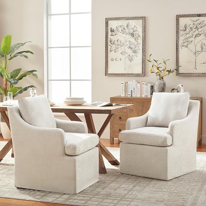 VKNOW Upholstered Dining Chairs Set of 2, Modern Kitchen Chairs Dinner Chairs