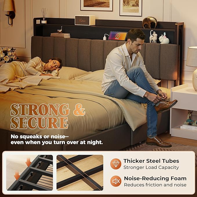 PRAISUN Bed Frame King Size
