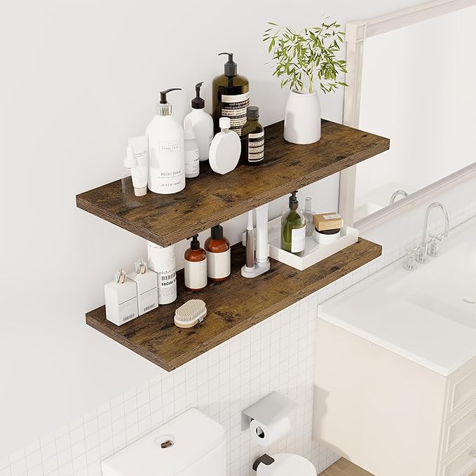 Dreamland 36" Floating Shelves for Wall, Wall-Mounted Shelves for Bedroom