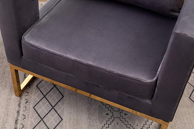 Roundhill Furniture Lenola Upholstered Accent Arm Chair