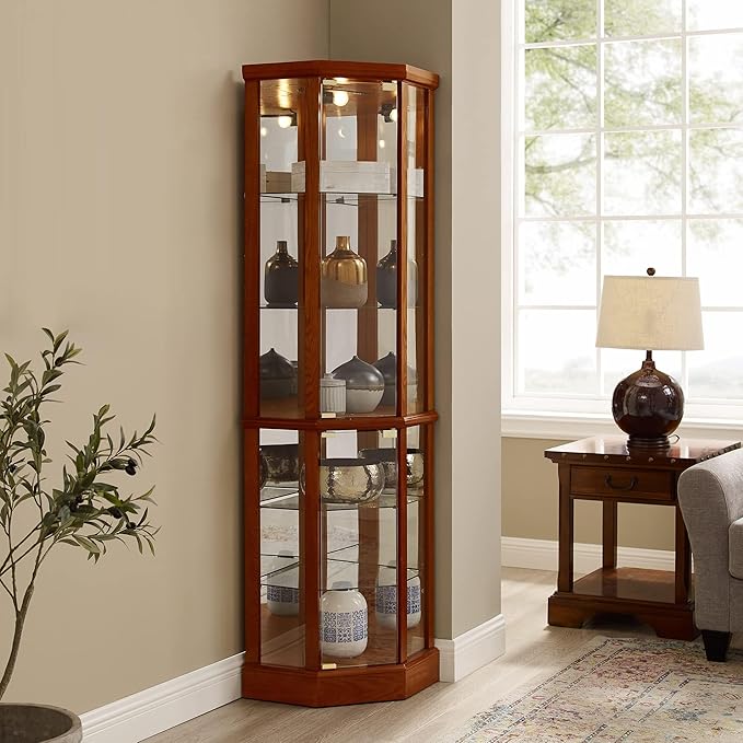 Glass Corner Display Cabinet