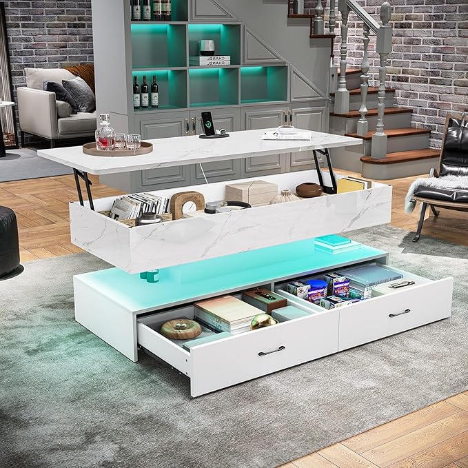 SEDETA 47.2" Lift Top Coffee Table, Coffee Tables