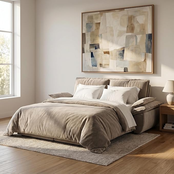 73.2" Sofa Bed Queen, 3-in-1 Pull Out Sofa Bed