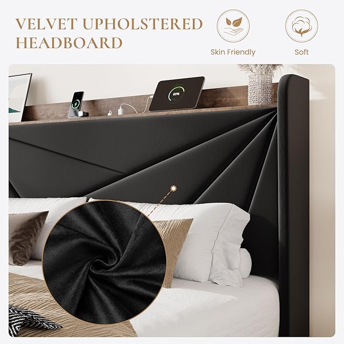 SHA CERLIN King Size Bed Frame