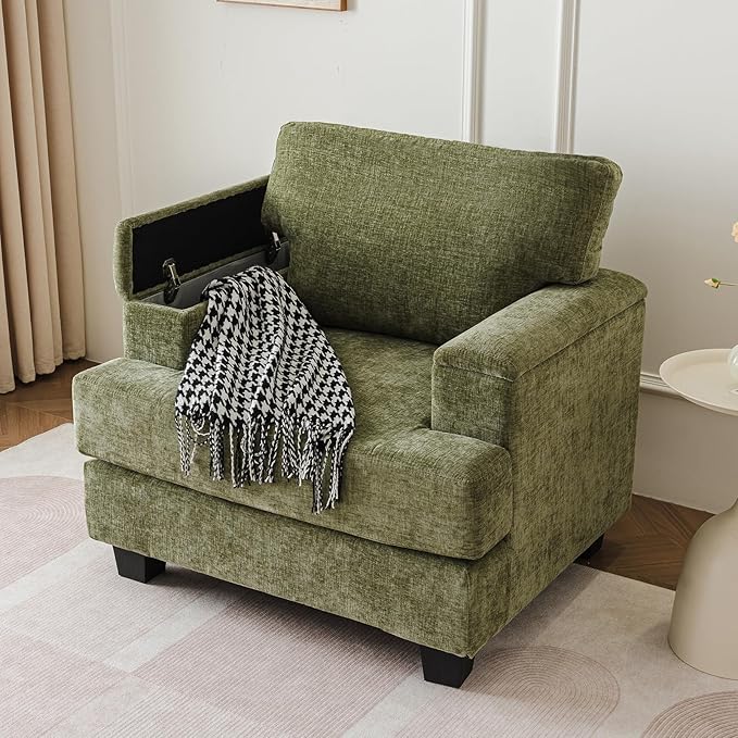 Oversized Living Room Chairs Set of 2, Comfy Accent Chair