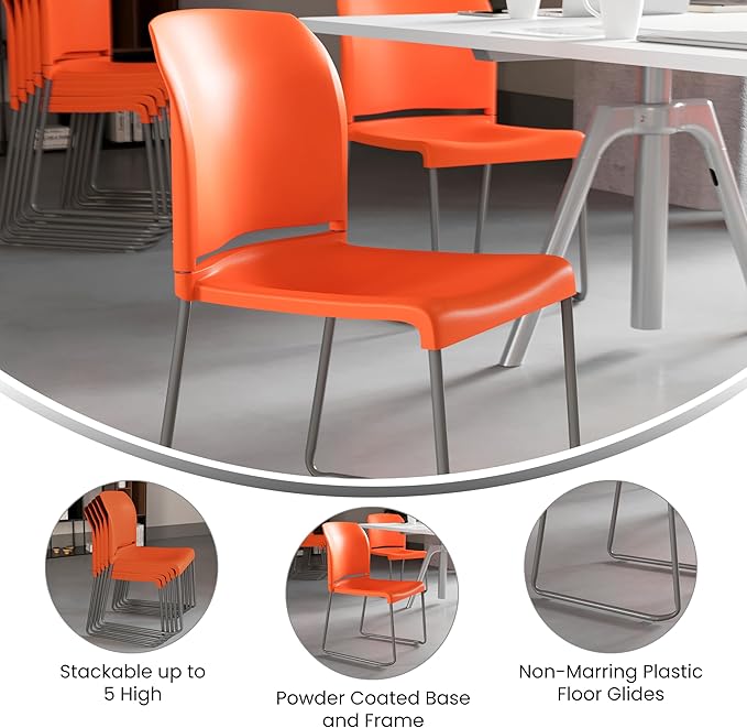 Flash Furniture Hercules Series Contoured Stacking Chairs