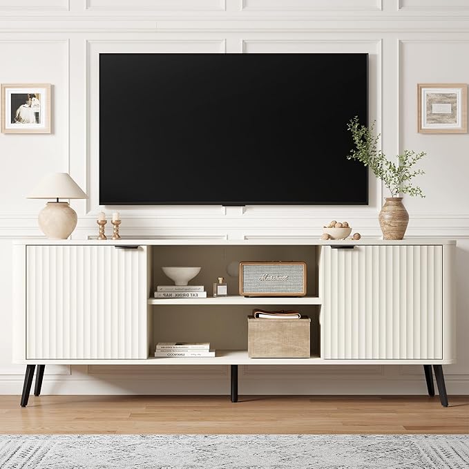 Fatmok TV Stand, Mid Century Entertainment Center