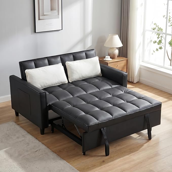 3 in 1 Convertible Sofa Bed, Loveseat Sleeper Sofa