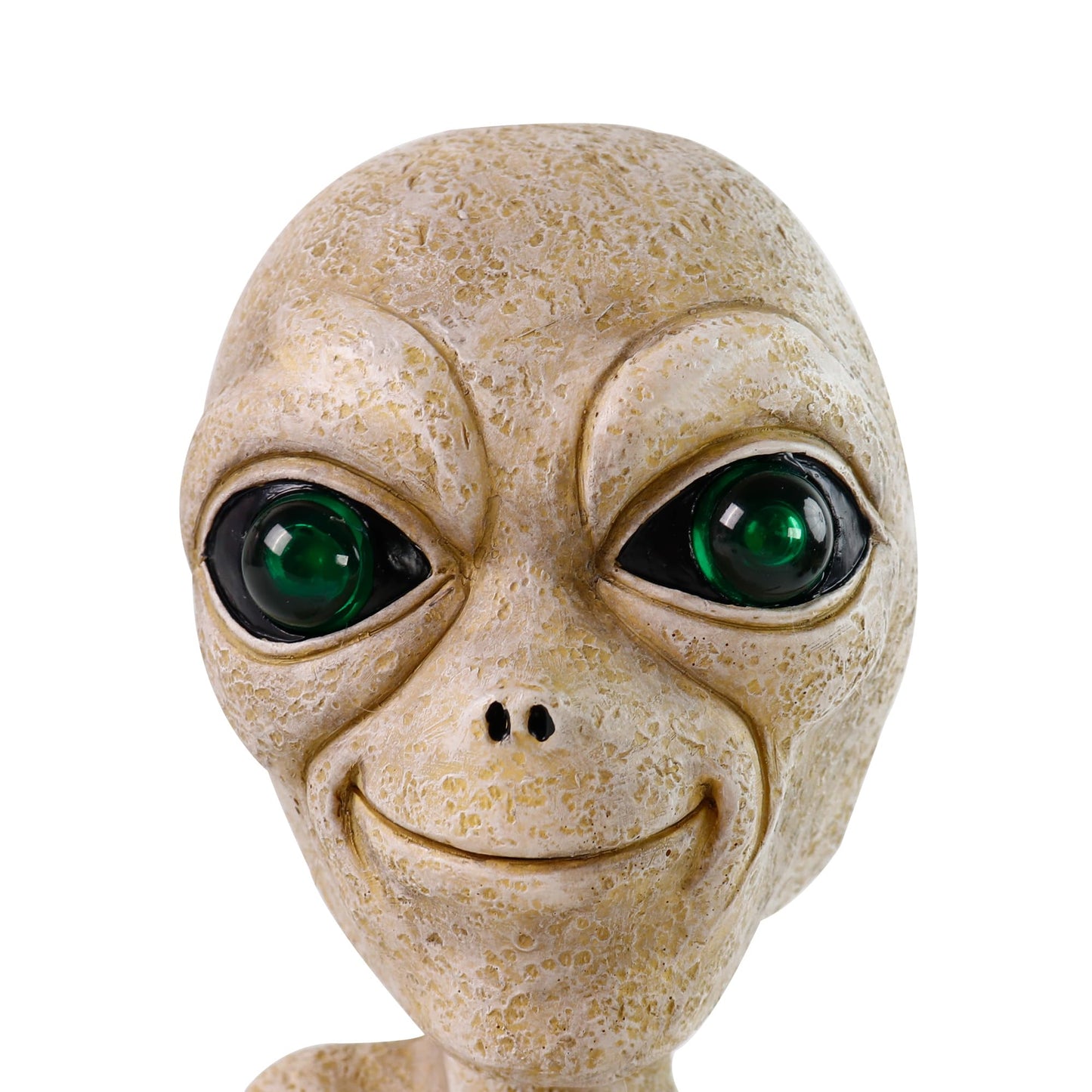 Lopoti Solar Light UFO Extraterrestrial Garden Alien Statues Figurine for Indoor Outdoor Garden Patio, Yard Or Lawn Decoration