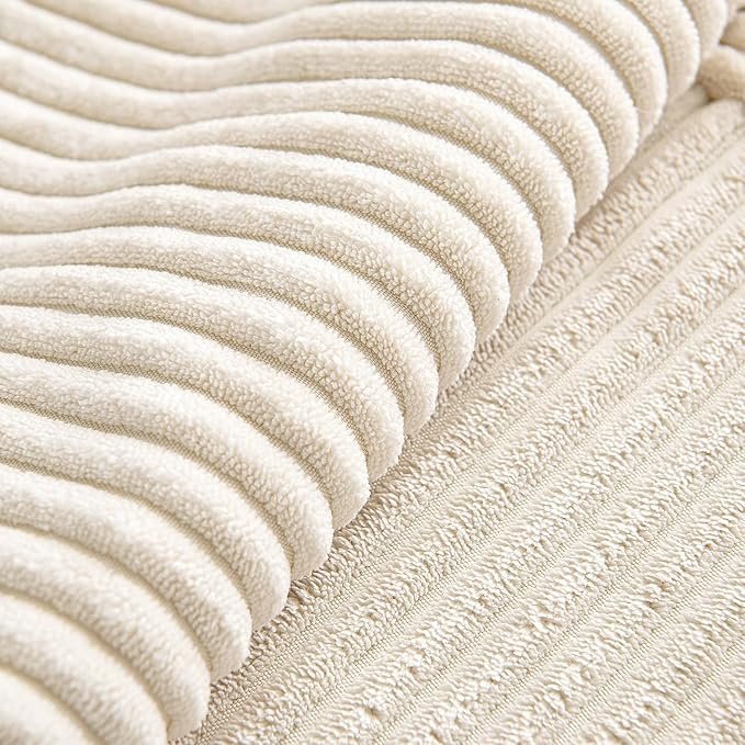 MIULEE Beige Throw Pillow Covers 16x16 Inch Set of 4 Boho Patchwork Cushion