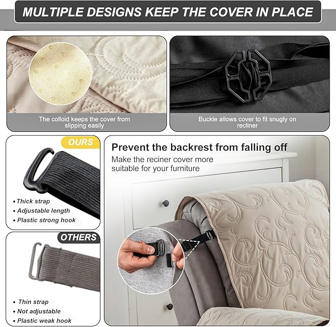 100% Waterproof Recliner Chair Cover, Recliner Chair Covers