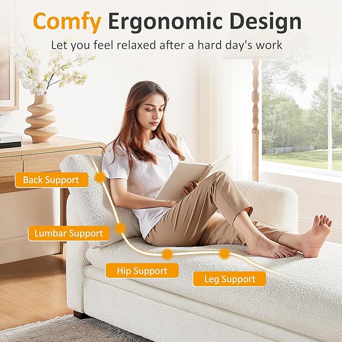 VANOMi 70.47'' Oversized Chaise Lounge Chair Indoor