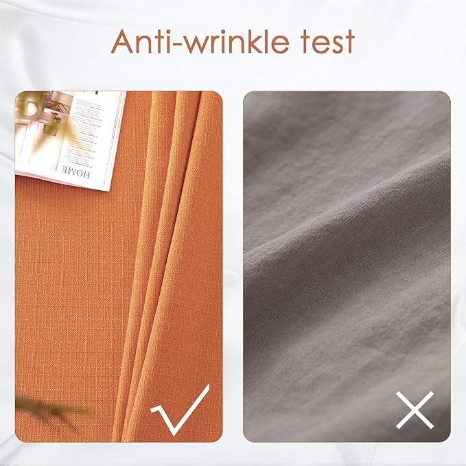 BALCONY & FALCON Rectangle Tablecloth Washable Wrinkle Resistant and Water