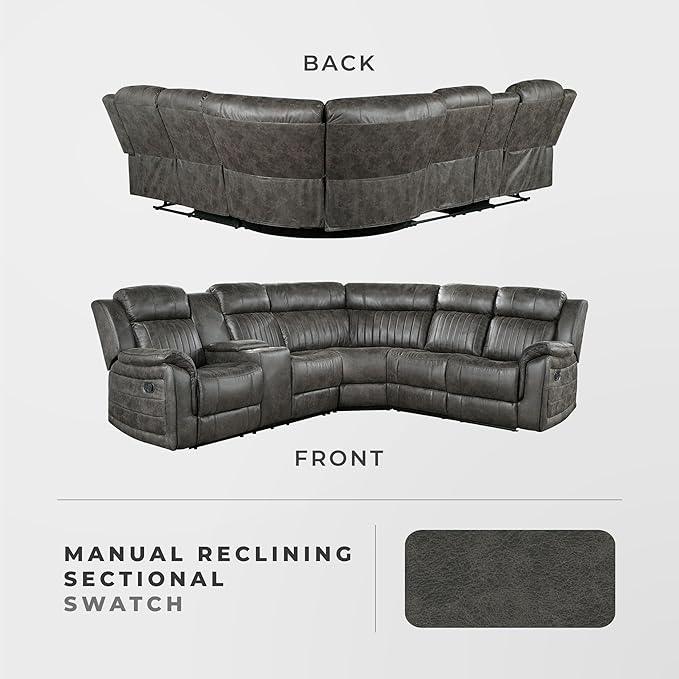 Lexicon Reclining Sectional Couches