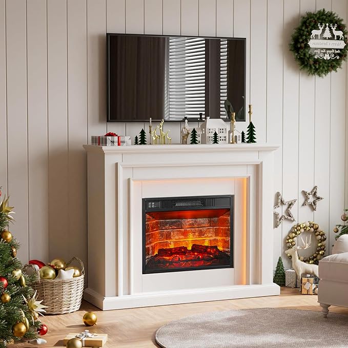 44" LED Lights Electric Fireplace