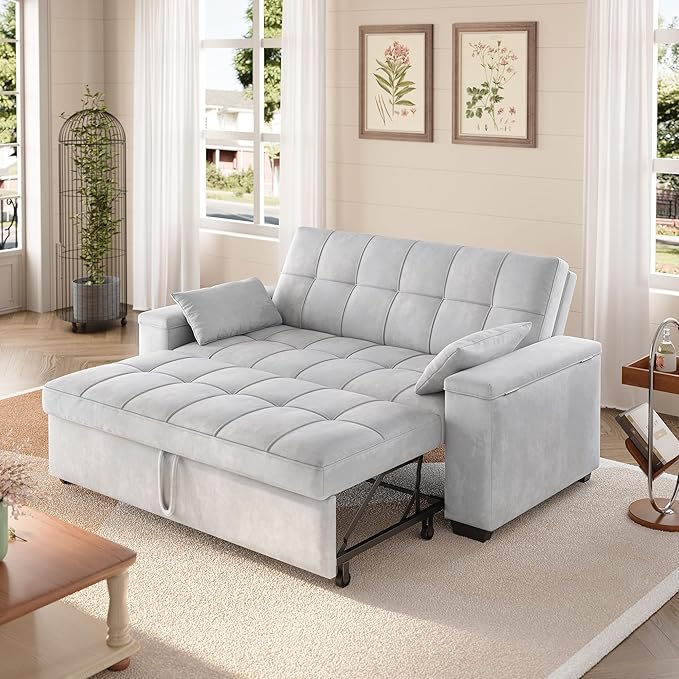 Gizoon Convertible Sofa Bed, Loveseat Sleeper Sofa