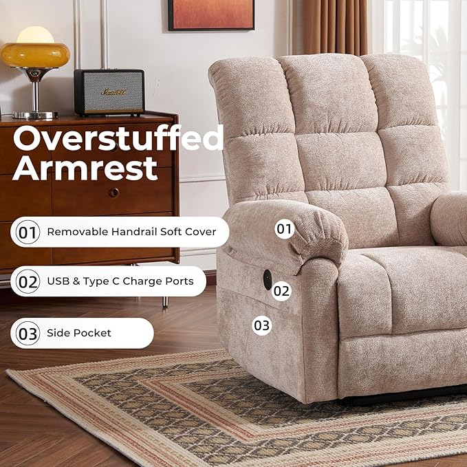Oversized Power Lift Recliner Chair