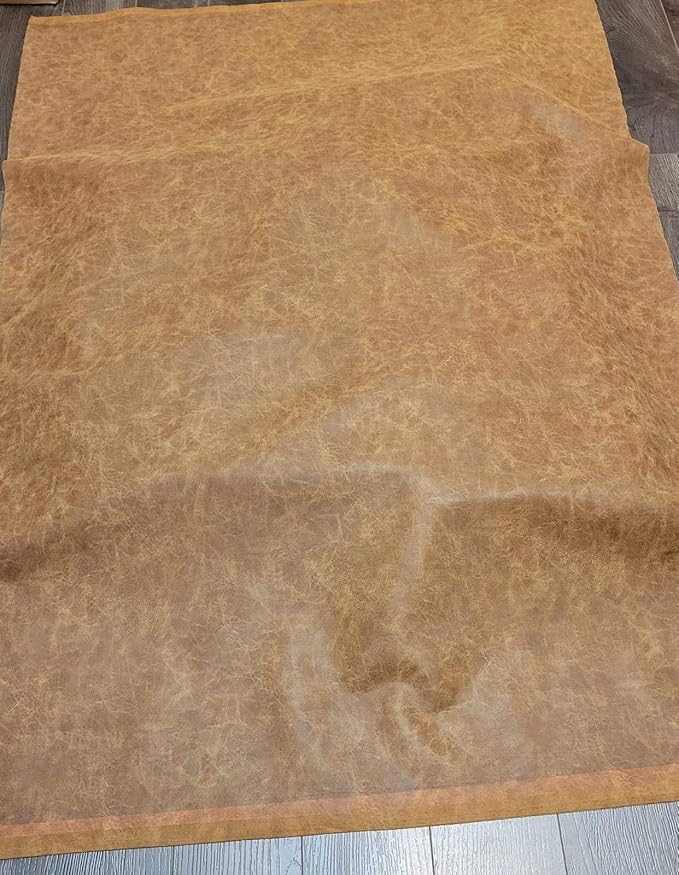 Acorn Medium Brown Distressed Soft faux Vegan PU {Peta Approved Vegan} Leather