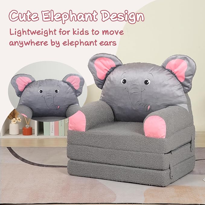 MOMCAYWEX Kids Sofa, Sherpa Couch