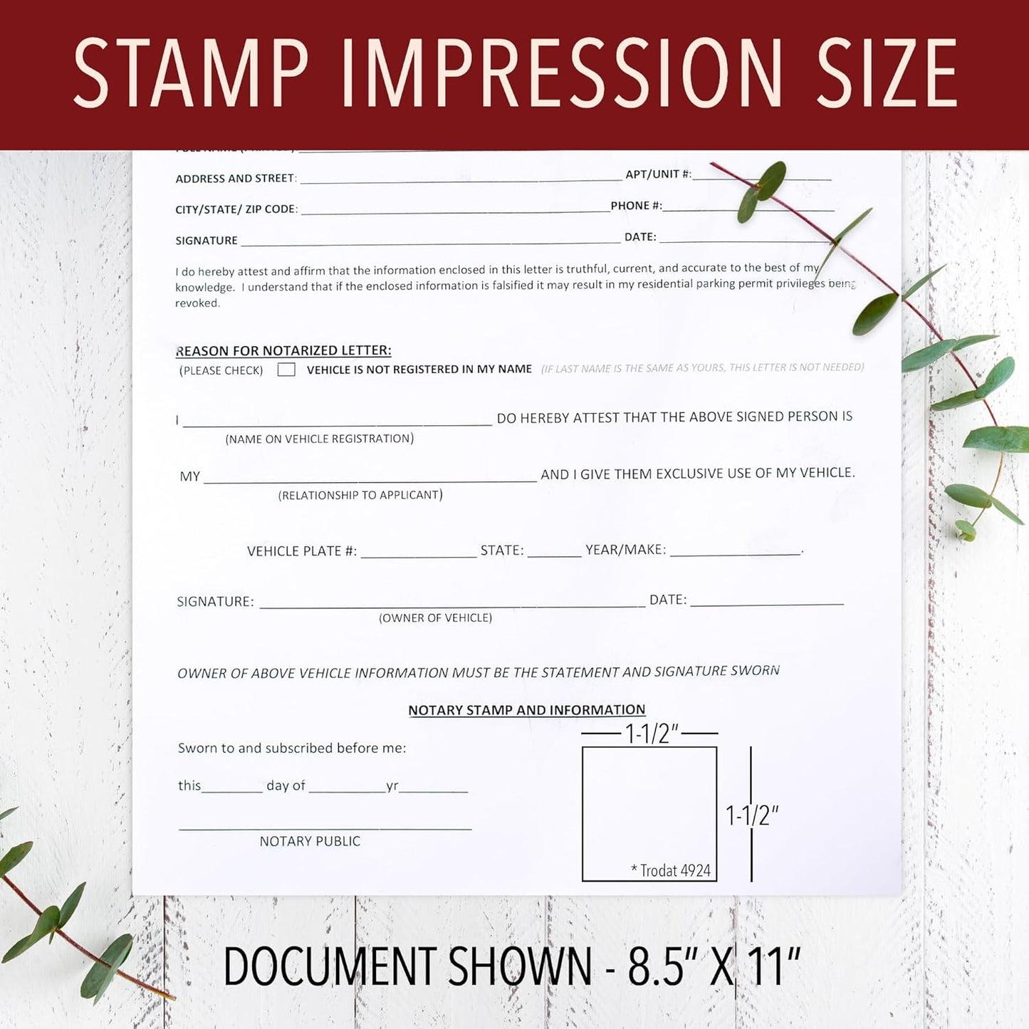 Holmes Stamp & Sign Massachusetts Round Notary Stamp | Official State Notary Stamp | Meets State Specifications