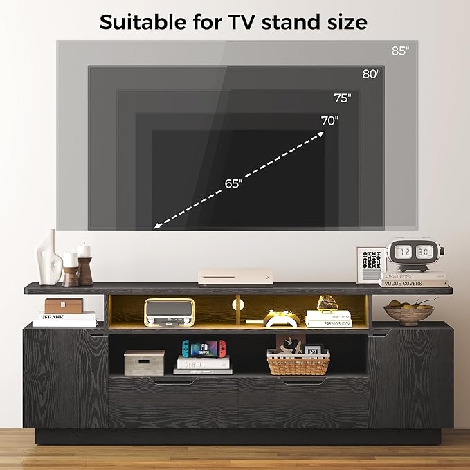 IRONCK TV Stand for TVs 85 inch