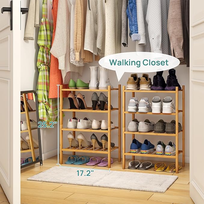 viewcare Small Shoe Rack, 6-Tier Shoe Shelf