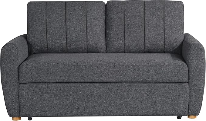 Serta Galway 66.5" Convertible Sleeper Loveseat, Full Size, Dreamcoil Comfort