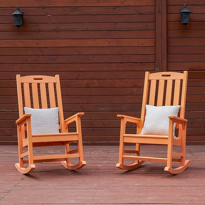 Psilvam Oversized Outdoor Rocking Chair,