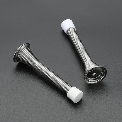 Ravinte Door Stoppers, 30 Pack Spring Door Stops with Rubber Bumper, Satin Nickel Door Stoppers for Bottom of Door